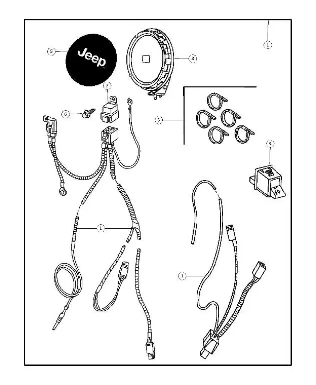 Fog Lamp Switch - Mopar (05080861AA)
