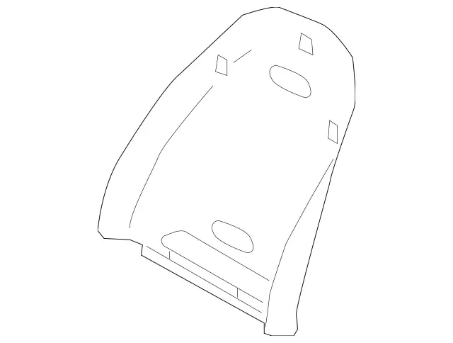 23091009398M76 - Body: Seat Back Panel for Mercedes-Benz Image