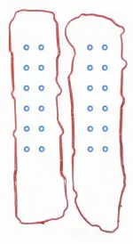 VCCR287A - : Engine Valve Cover Gasket for Enginetech Image