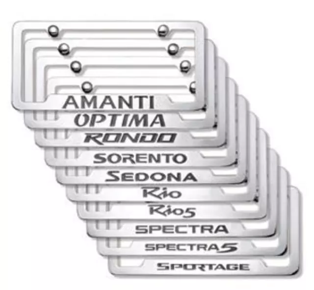 UR010AY105LD - Exterior: License Plate Frame - Chrome - Spectra5 for Kia: Spectra, Spectra5 Image