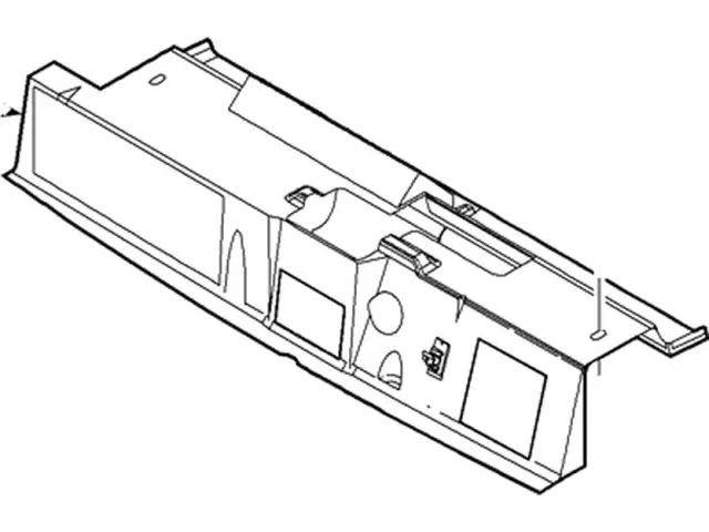 2C2Z19E672AA - Body: Upper Deflector for Ford: E-150, E-150 Club Wagon, E-150 Econoline, E-150 Econoline Club Wagon, E-250, E-250 Econoline, E-350 Club Wagon, E-350 Econoline Club Wagon, E-350 Super Duty, E-450 Econoline Super Duty, E-450 Super Duty Image