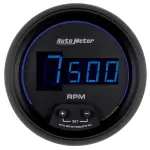 6997 - : GAUGE, TACH, 3 3/8", 10K RPM, IN-DASH, DIGITAL, BLACK DIAL W/ BLUE LED for AutoMeter Image