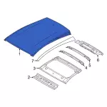 LJ8Z5850202A - Body: Roof Panel for Ford: Mustang Mach-E Image