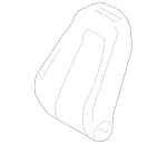 17791003069D88 - Body: Seat Back Cover for Mercedes-Benz Image