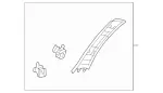 20869022257D44 - Body: Windshield Pillar Trim for Mercedes-Benz Image