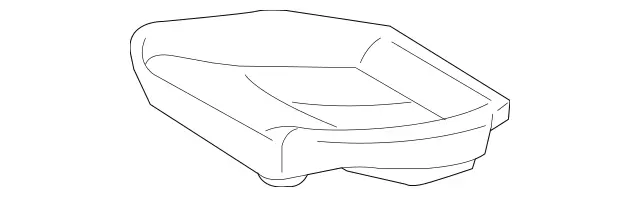 2199200450 - Rear Seat Bench: Padding for Mercedes-Benz: CLS500, CLS55 AMG, CLS550, CLS63 AMG Image image