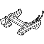 DE9Z96606A50K - Body: Seat Track for Lincoln: MKT Image