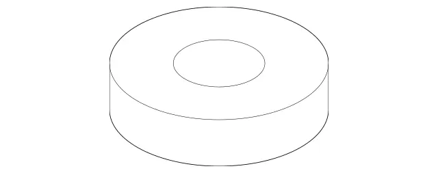 433015005 - Trailer Coupling: Washer for Mercedes-Benz: 180C, 190, 190D, 190E, 260E, 300CE, 300E, 300TD, 300TE, 400E, 500E, C230, C240, C280, C32 AMG, C320, C350, C55 AMG, CLK320, CLK350, CLK500, CLK55 AMG, CLK550, CLK63 AMG, G55 AMG, G550, G550 4x4, G63 AMG, G65 AMG Image image
