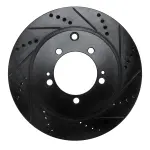 63372036R - : DFC Brake Rotor - Drilled and Slotted - Black for DYNAMIC FRICTION Image