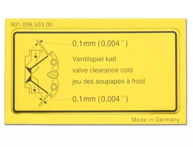 90100650300 - Body: Label for Porsche: 911 Image