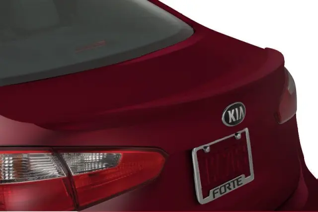 A7F34AQ000B4N - Exterior: Rear Spoiler - Garnet Red for Kia: Forte Image