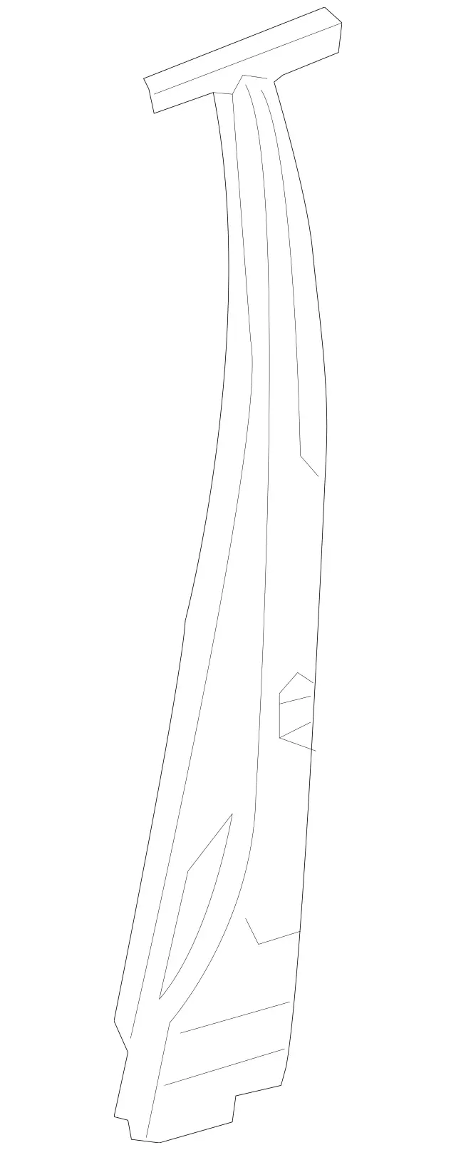 2196300111 - Body: Center Pillar Reinforced for Mercedes-Benz Image