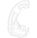 2224214500 - : Cover Plate F Brake Disc for Mercedes-Benz: S63 AMG, S65 AMG Image