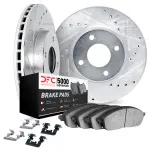 851254063 - : DFC Rotors-Drilled &amp; Slotted-Black w/ 5000 Advanced Brake Pads Incl Hdw for DYNAMIC FRICTION Image