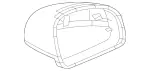 1978100179 - Front Doors: Parts Kit, Mirror Housing for Mercedes-Benz Image