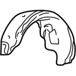 1W6Z7628456AA - Body: Splash Shield for FORD Image