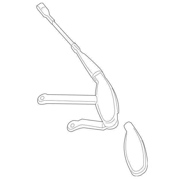 2058203501 - Electrical System: Wiper Arm for Mercedes-Benz: C350e, C400, C43 AMG, C450 AMG, C63 AMG, C63 AMG S Image image