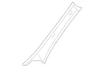 16669013257N73 - Body: Windshield Pillar Trim for Mercedes-Benz Image