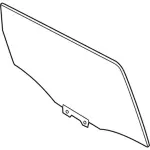 CJ5Z7825712A - Body: Door Glass for Ford Image