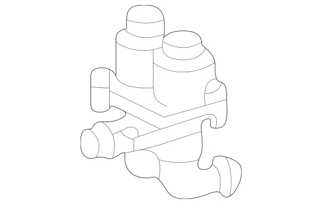 1830348464 - Heating and Ventilation: Valve for Mercedes-Benz: C220, C230, C280, C43 AMG, CLK430 Image image