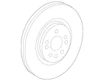 1664210512 - : Brake Disc, Vented for Mercedes-Benz Image