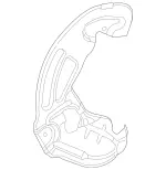 2314210720 - Brakes: Cover Plate F Brake Disc for Mercedes-Benz: SL63 AMG, SL65 AMG Image