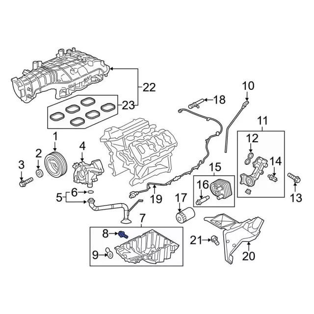 Engine Oil Drain Plug - Ford (ML3Z-6730-B)