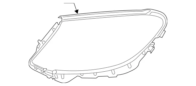 222826110064 - Electrical System: Seal, Lamp Housing for Mercedes-Benz Image