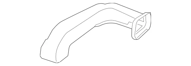 1668313400 - Heating and Ventilation: Air Duct for Mercedes-Benz: GL350, GL450, GL550, GL63 AMG, GLE300d, GLE350, GLE400, GLE43 AMG, GLE450 AMG, GLE550e, GLE63 AMG, GLE63 AMG S, GLS350d, GLS450, GLS550, GLS63 AMG, ML250, ML350, ML400, ML550, ML63 AMG Image image