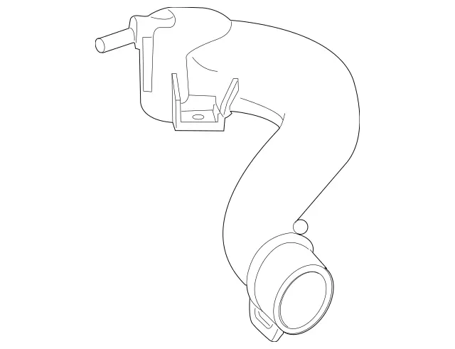 2752000352 - Cooling System: Engine Coolant Outlet Flange for Mercedes-Benz Image