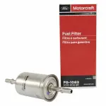 FG1083 - : Motorcraft™ Fuel Filter for Ford: Edge, Explorer, Explorer Sport Trac, F-150, F-250 Super Duty, F-350 Super Duty, F-450 Super Duty, F-550 Super Duty, Focus, Fusion, Mustang, Thunderbird | Lincoln: Aviator, Continental, LS, Mark LT, MKX, MKZ, Nautilus | Mercury: Mountaineer Image