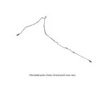 84739981 - : Rear Passenger Side Forward Brake Pipe for GM Image