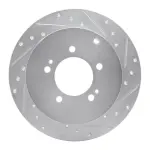 63172062R - : DFC Brake Rotor - Drilled and Slotted - Silver for DYNAMIC FRICTION Image
