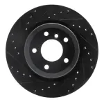 63331070L - : DFC Brake Rotor - Drilled and Slotted - Black for DYNAMIC FRICTION Image