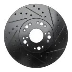 63375005R - : DFC Brake Rotor - Drilled and Slotted - Black for DYNAMIC FRICTION Image