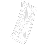 2039202032 - Rear Seat Bench: Backrest Frame for Mercedes-Benz: C230, C280, C32 AMG, C350, C55 AMG, CLK63 AMG Image