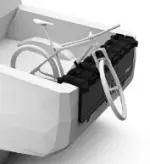 TCPRO824 - : Thule Tail Gate Bike Carrier for Dodge: Ram 1500, Ram 2500, Ram 3500 | Jeep: Gladiator | Ram: 1500, 1500 Classic, 2500, 3500 Image