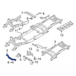 LC3Z5030A - Body: Front Crossmember for Ford Image