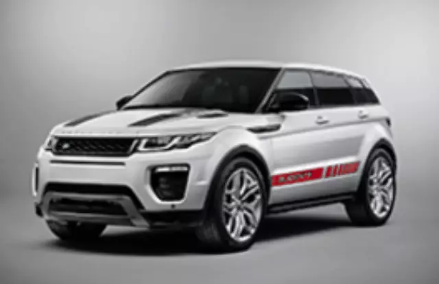 VPLVB0176CAH - Exterior: Vehicle Decals, Strobe, Left Side, Red for Land Rover: Range Rover Evoque Image