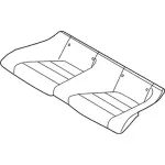 FR3Z7663804BB - Body: Cushion Cover for Ford: Mustang Image