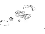 BT4Z17683GAPTM - Body: Power Mirror for Ford: Edge Image