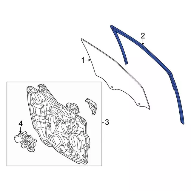 NZ6Z7021596B - : 2023-2024 Ford Maverick - Run Channel for Ford: Maverick Image