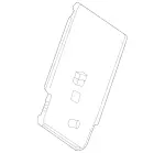 16792411009H42 - Body: Seat Back Panel for Mercedes-Benz Image