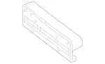 4638850181 - Attachment Parts: License Plate Holder for Mercedes-Benz: G550 4x4, G63 AMG, G65 AMG Image