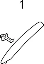 76988JM00A - Body: Windshield Pillar Trim Lower Clip for Infiniti Image