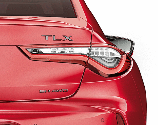 Black Chrome "TLX" Accessory Emblem - Acura (08F20-TGV-200)