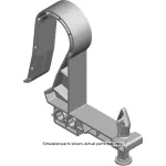11561419 - : Black Rear Brake Front Pipe Clip for GM Image