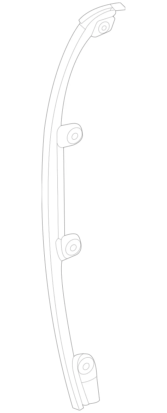 1677224500 - Front Doors: Cover Strip for Mercedes-Benz: GLE350, GLE450e, GLE580, GLS450, GLS580, GLS63 AMG, Maybach GLS600 Image image