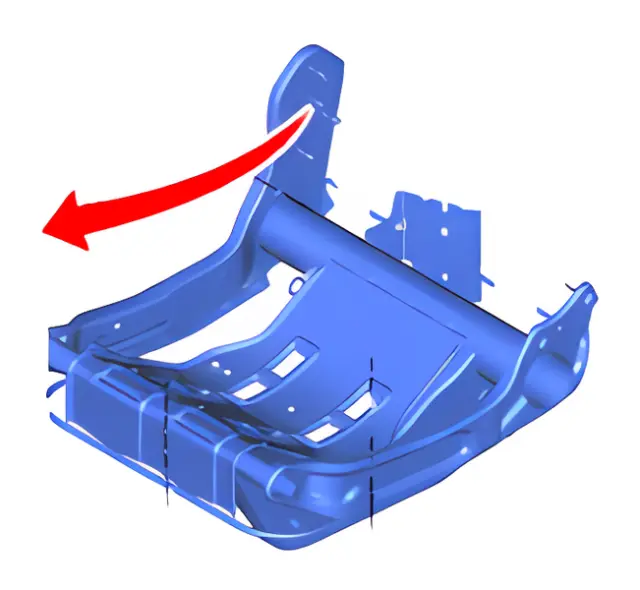 CK4Z9963160AX - Body: Seat Frame for Ford Image