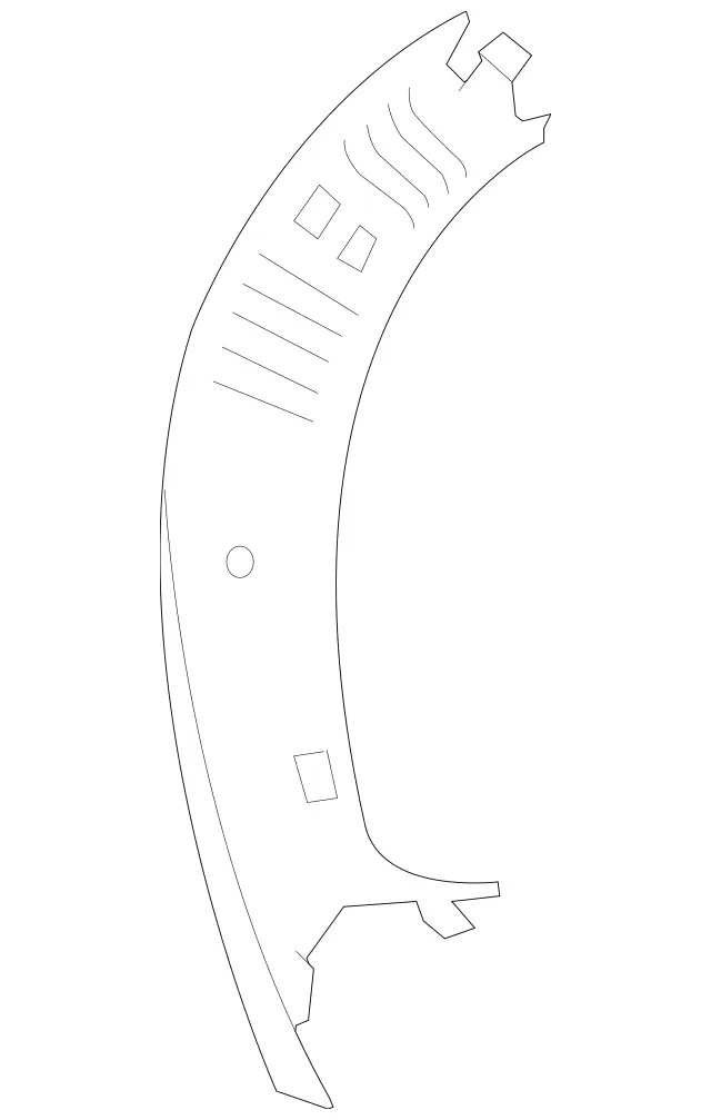 25174003009051 - Body: Lift Gate Trim for Mercedes-Benz Image